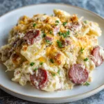 Savor the Flavor: Easy Crockpot Pierogi Casserole with Kielbasa Recipe!