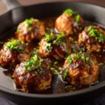 Savor the Flavor: Stuffed Meatballs in Rich Guinness Gravy!