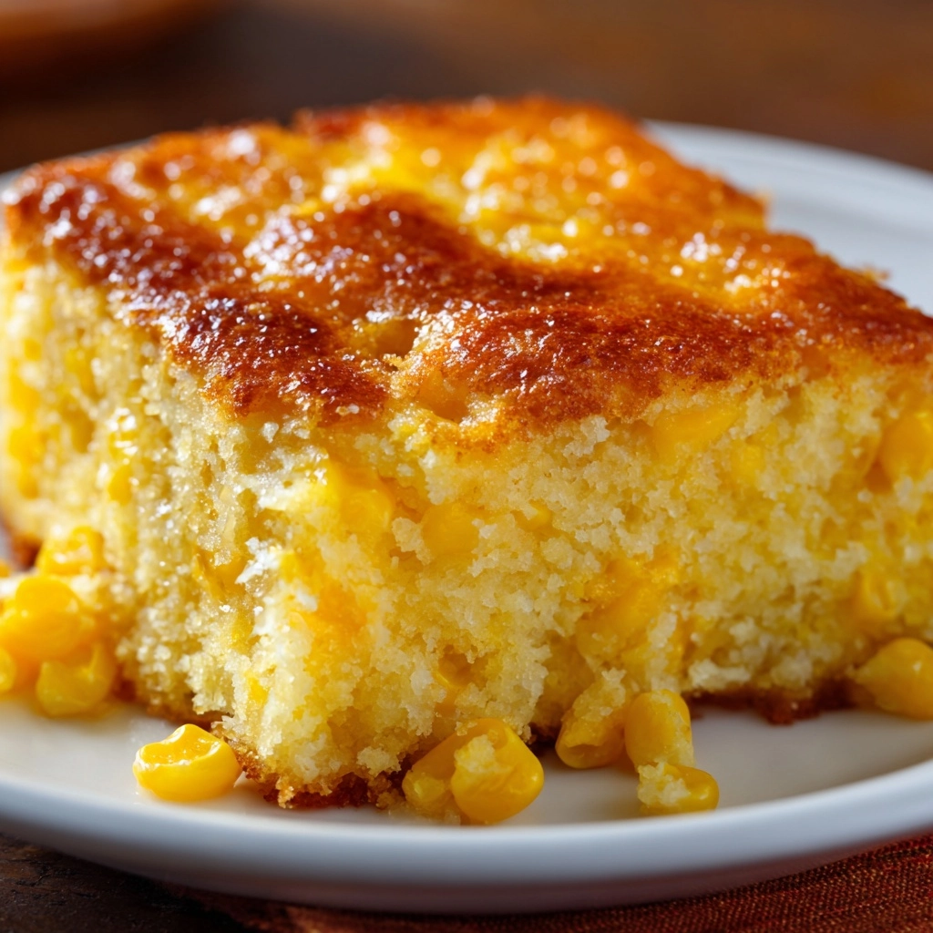 Sweet Creamed Corn Casserole (with Jiffy Mix) from The Food Charlatan