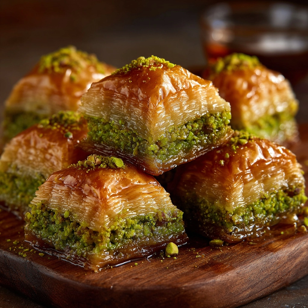 Turkish Baklava (Fistikli Baklava)