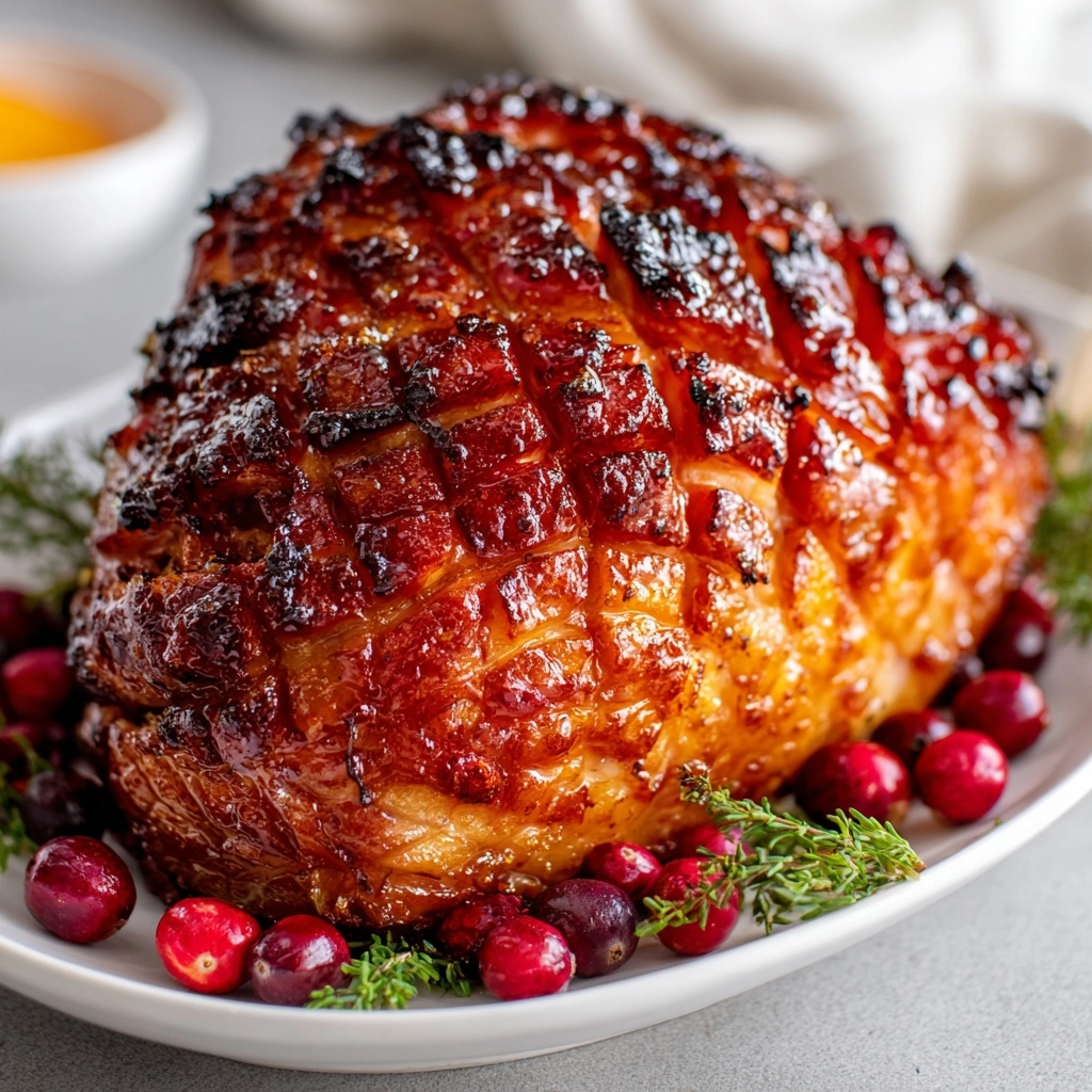 You Have to Try This Cranberry Orange Glazed Holiday Ham