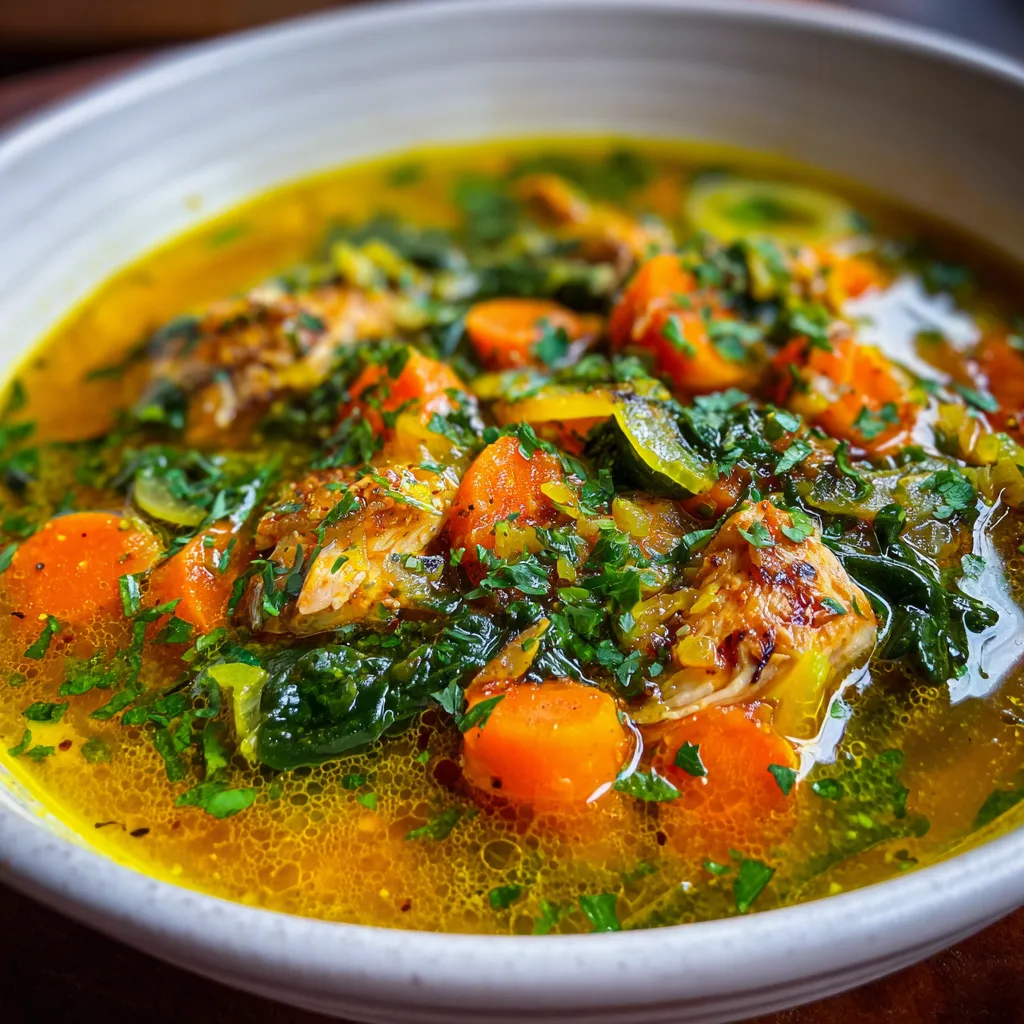 Anti Inflammatory Turmeric Chicken Soup