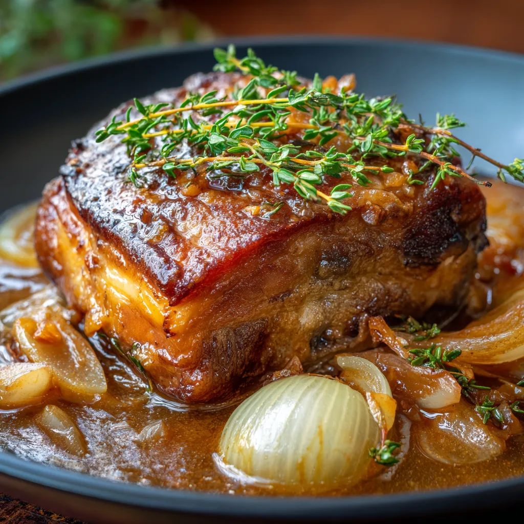 Apple Cider Braised Pork Shoulder