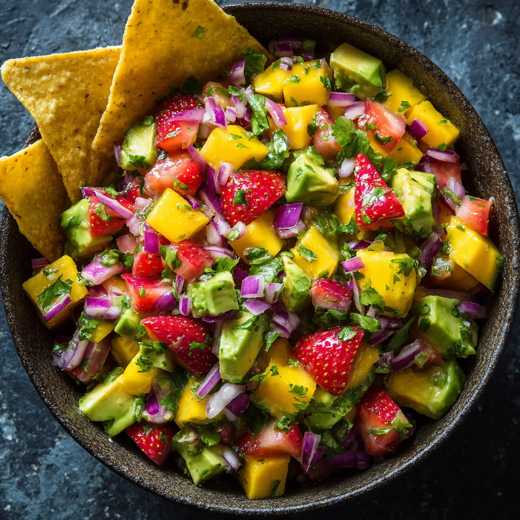 Avocado Strawberry Mango Salsa