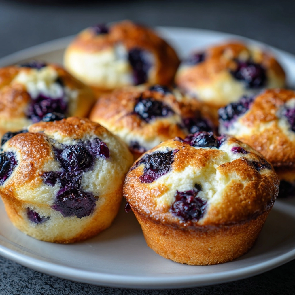 Blueberry Cottage Cheese Muffins