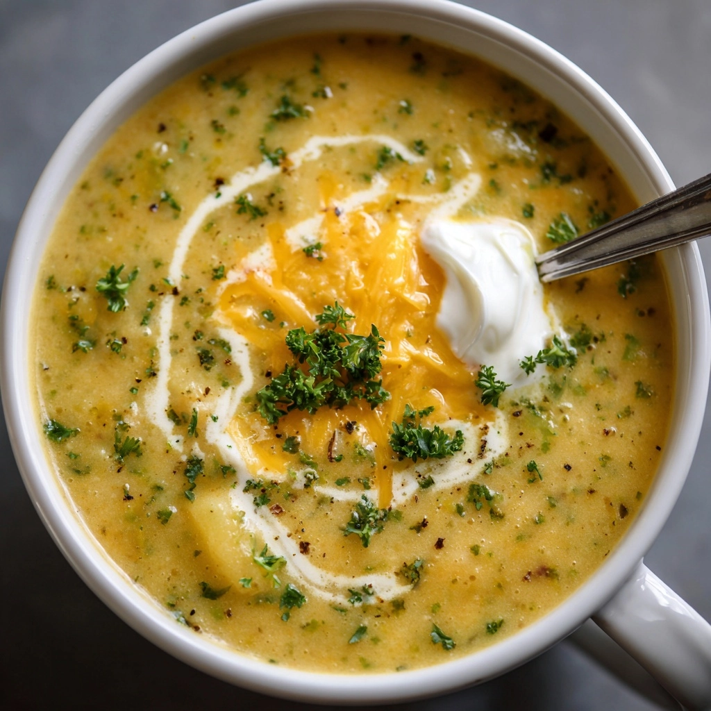 Cheddar Garlic Herb Potato Soup | Cozy & Creamy Comfort Food