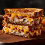 Cheddar and Bacon Turkey Melt on Sourdough
