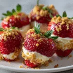 Cheesecake Stuffed Strawberries (The Best Party Food)