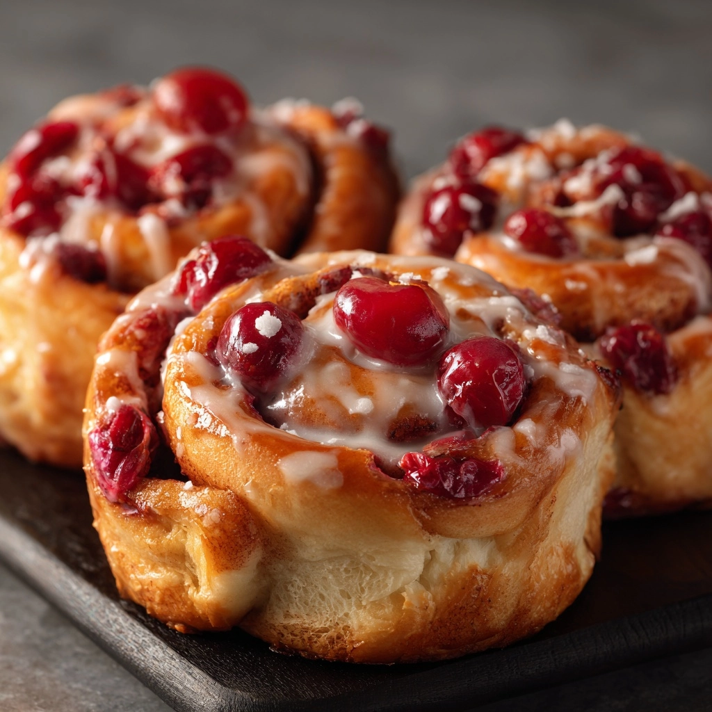 Cherry Cinnamon Rolls with Homemade Filling - Made in Motherhood