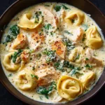Chicken Alfredo Tortellini Soup