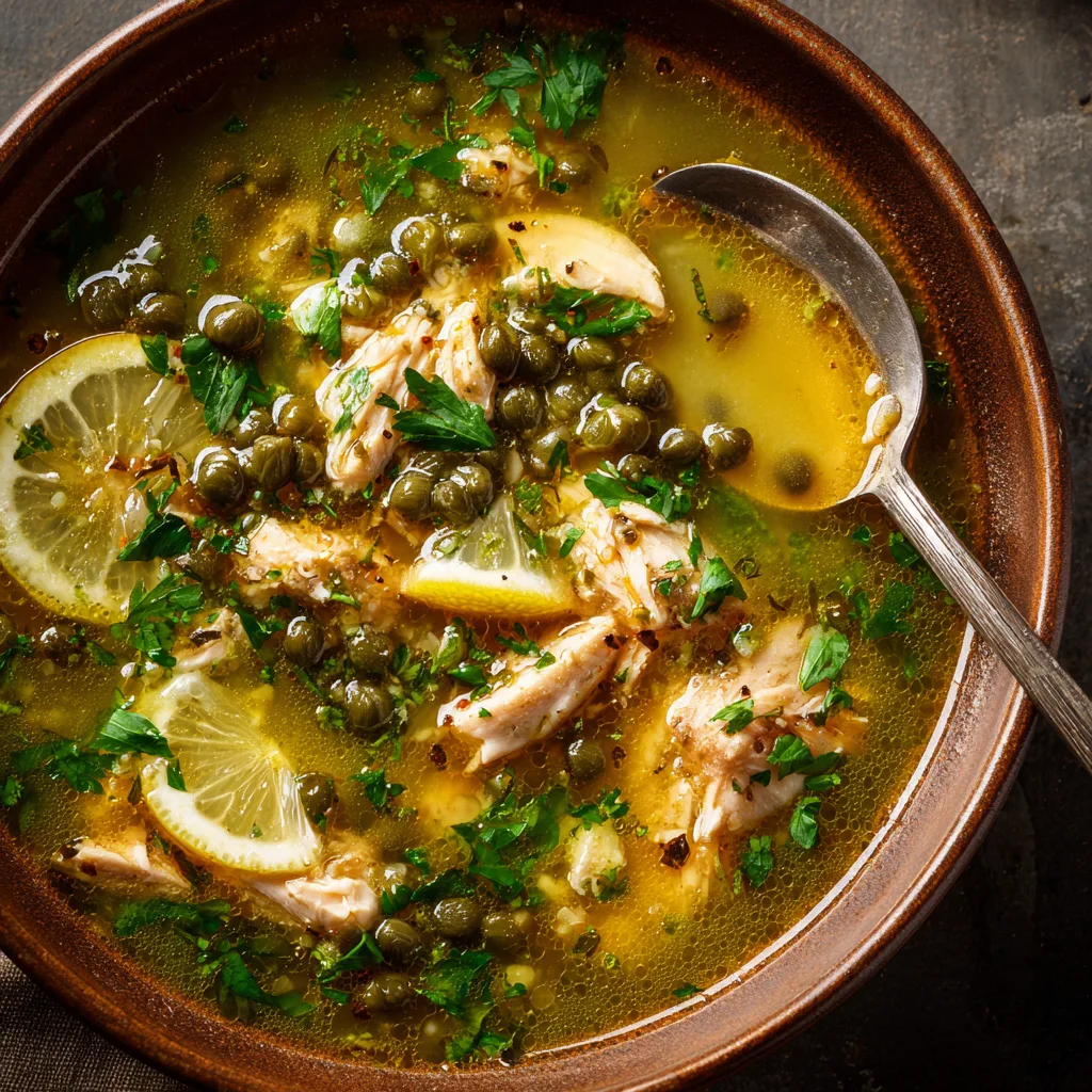 Chicken Piccata Soup