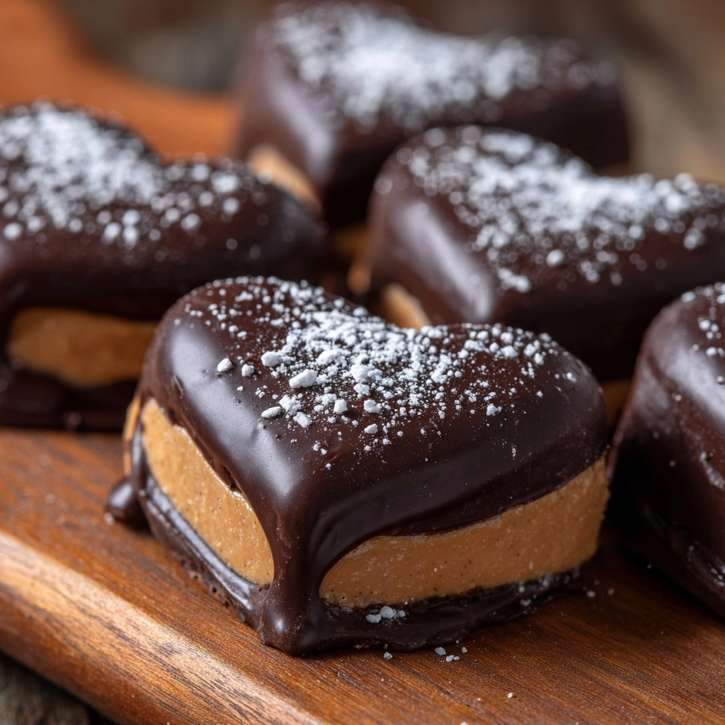 Chocolate Peanut Butter Valentine's Hearts