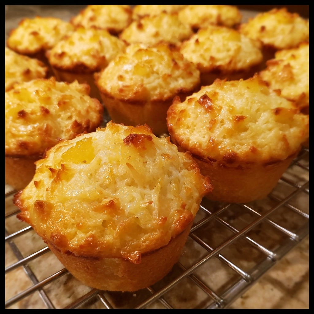 Coconut and Pineapple Cottage Cheese Muffins (Christmas Recipe & Thanksgiving Recipe)