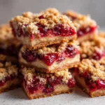 Cranberry Crumble Bars - Browned Butter Blondie