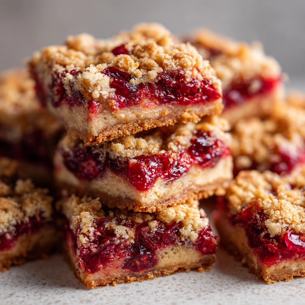 Cranberry Crumble Bars - Browned Butter Blondie