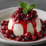 Cranberry Panna Cotta