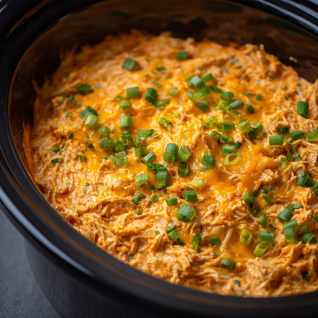 Crockpot Buffalo Chicken Dip