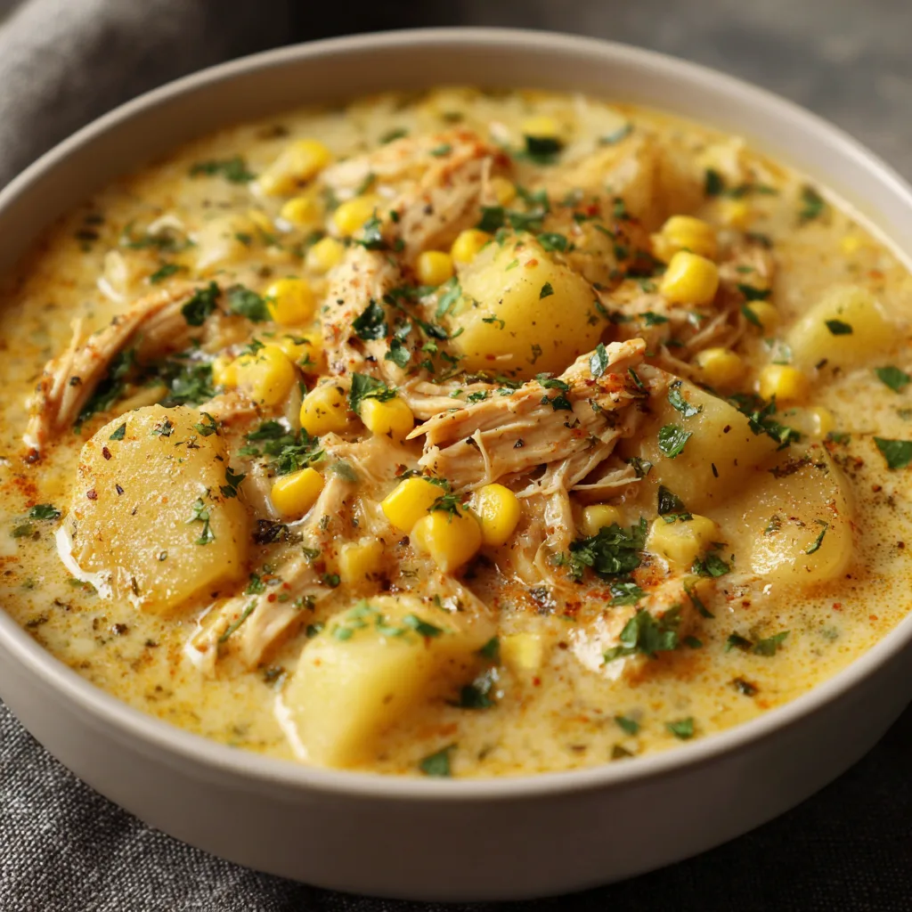 Crockpot Chicken Corn Chowder