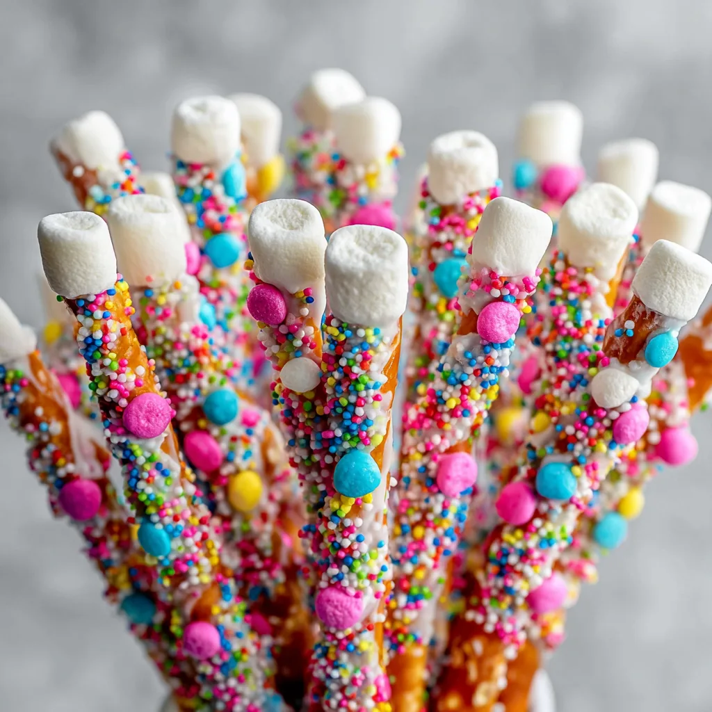 Dr. Seuss Truffula Tree Pretzel Rods Recipe