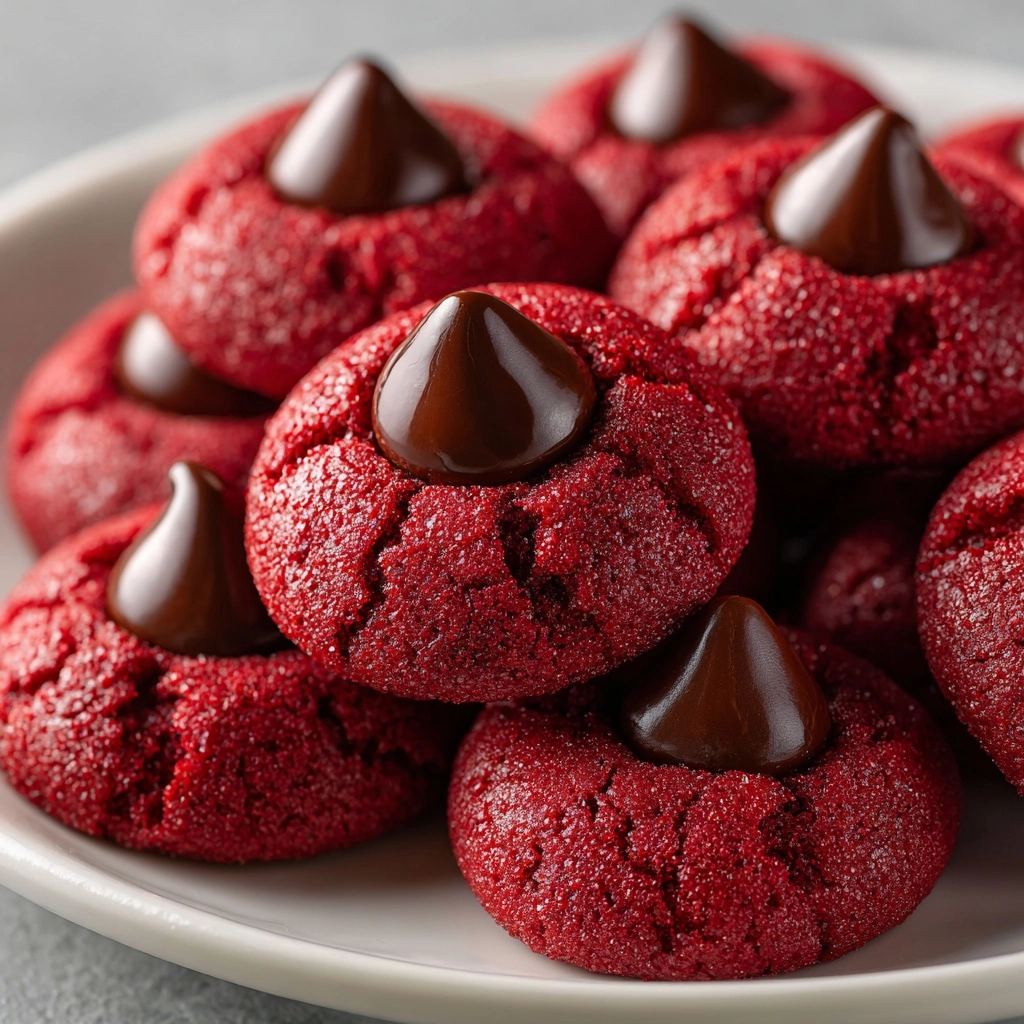 Easy Hershey's Red Velvet Blossoms Cookies