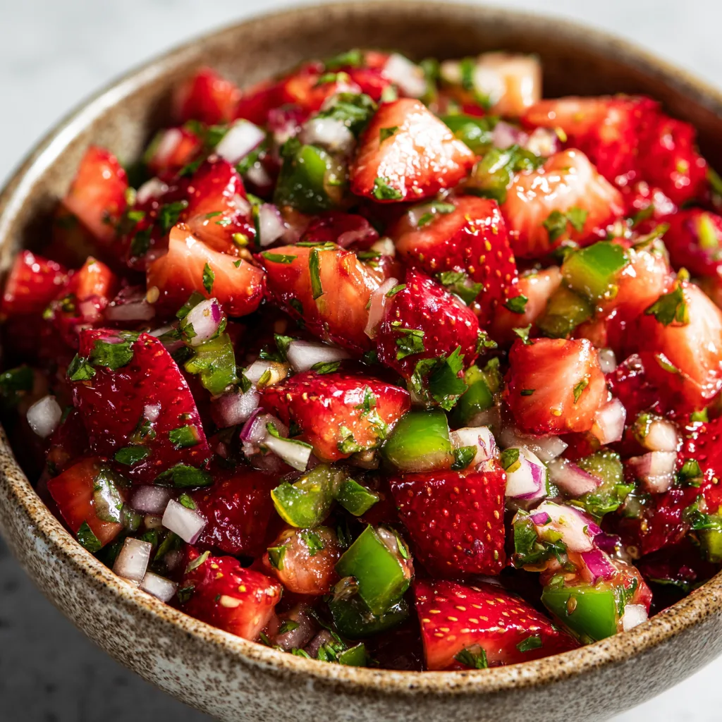 Easy Strawberry Jalapeño Salsa