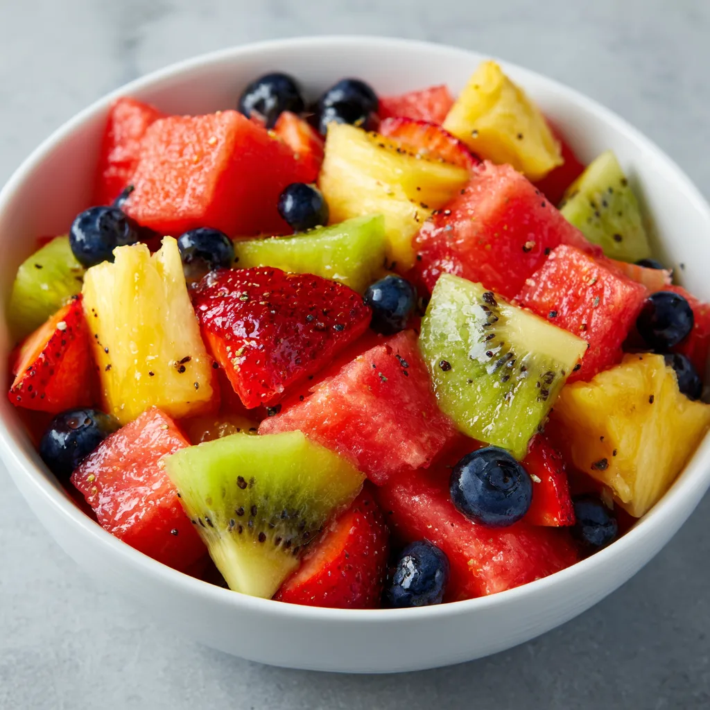 Fruit Salad - with honey lime dressing (EASY)