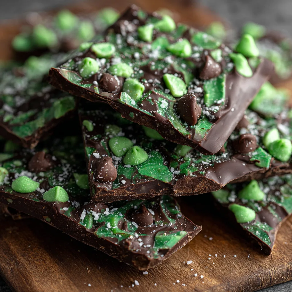 Grasshopper Mint Chocolate Bark Recipe