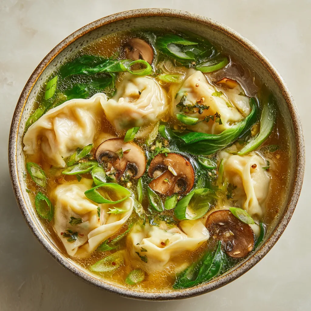 Gyoza Soup (Japanese Dumpling Soup)