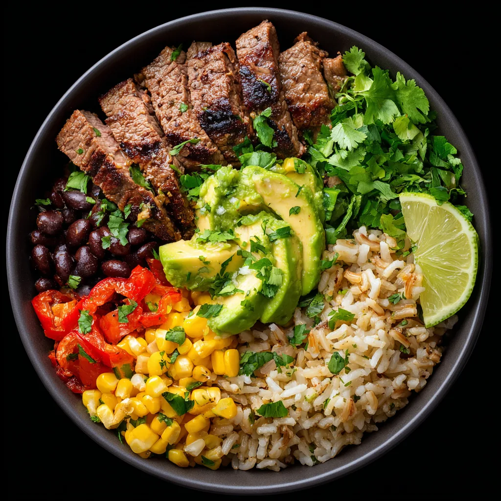 Healthy Steak Burrito Bowls