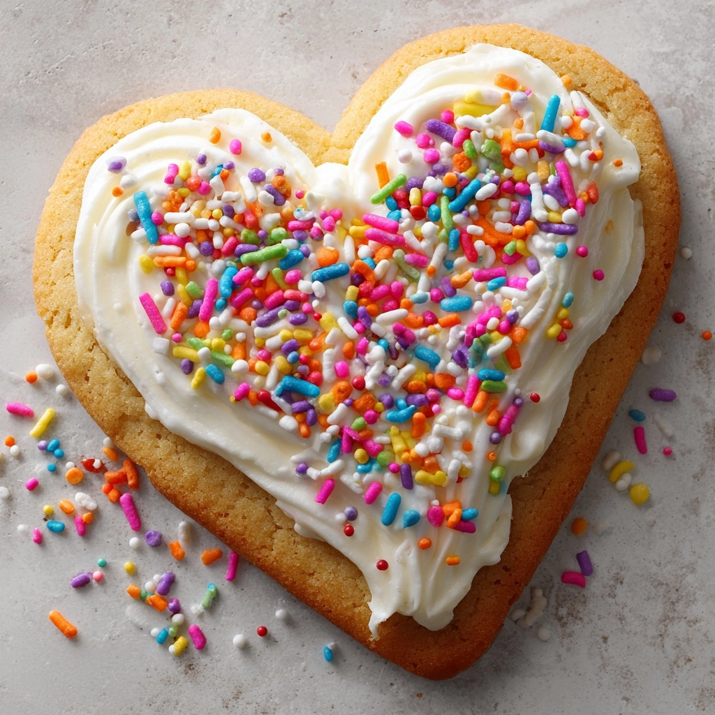 Heart Shaped Cookie Cake