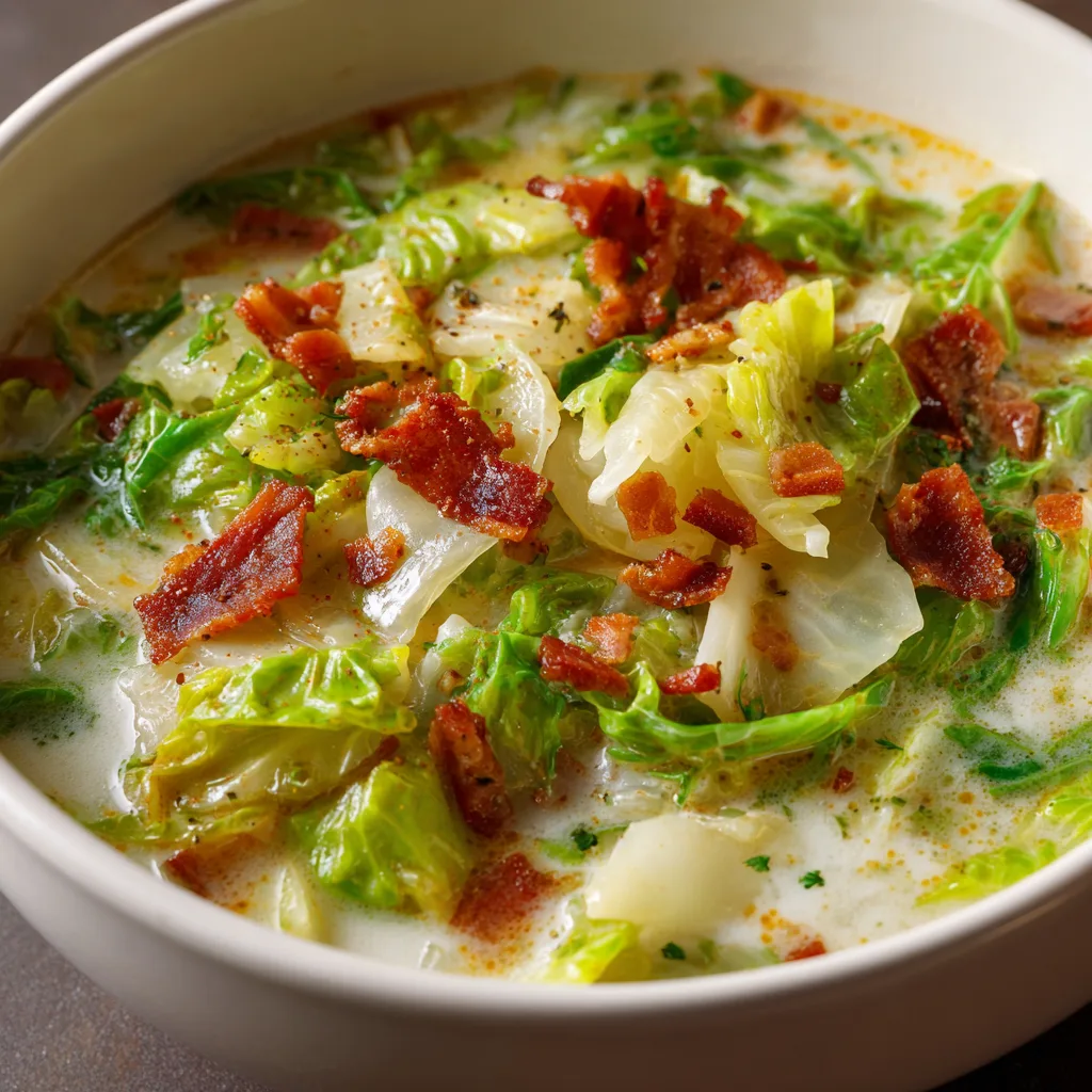 Irish Bacon, Cabbage, and Potato Soup