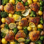 Lemon Garlic Chicken (Sheet Pan with Potatoes & Broccoli OR Marinade)