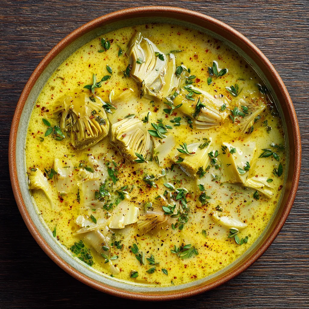 Lemony Tuscan Artichoke Soup • 30 minutes!