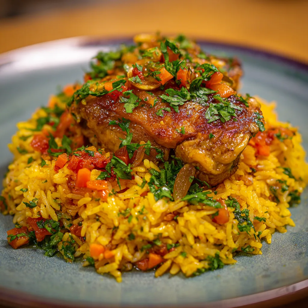 Moroccan Chicken & Rice