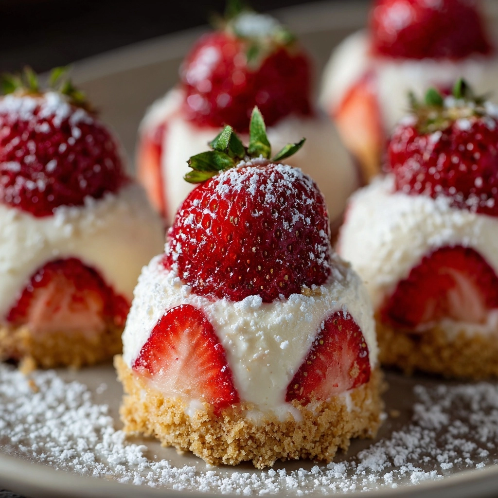 NO BAKE STRAWBERRY SHORTCAKE BITES
