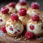 No Bake Raspberry Cheesecake Bites - This Silly Girl's Kitchen