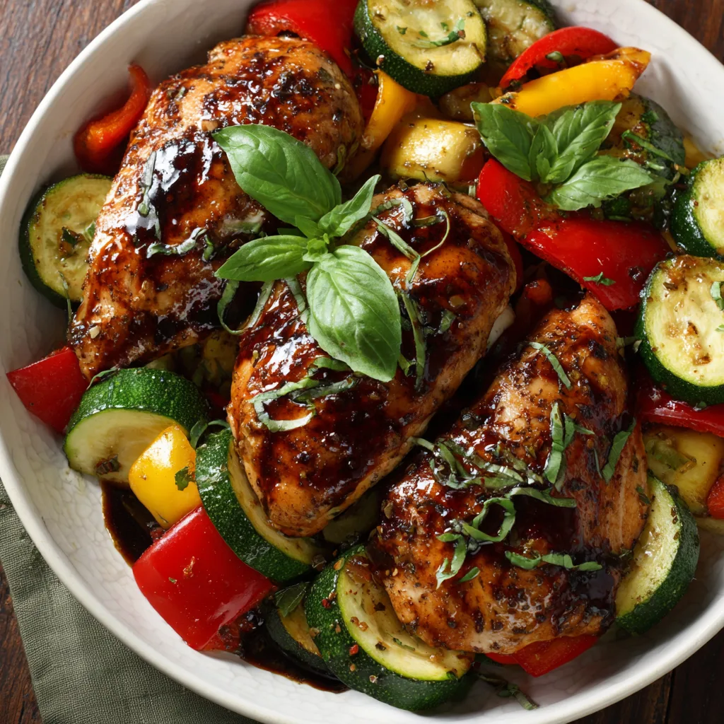 One Pan Balsamic Chicken