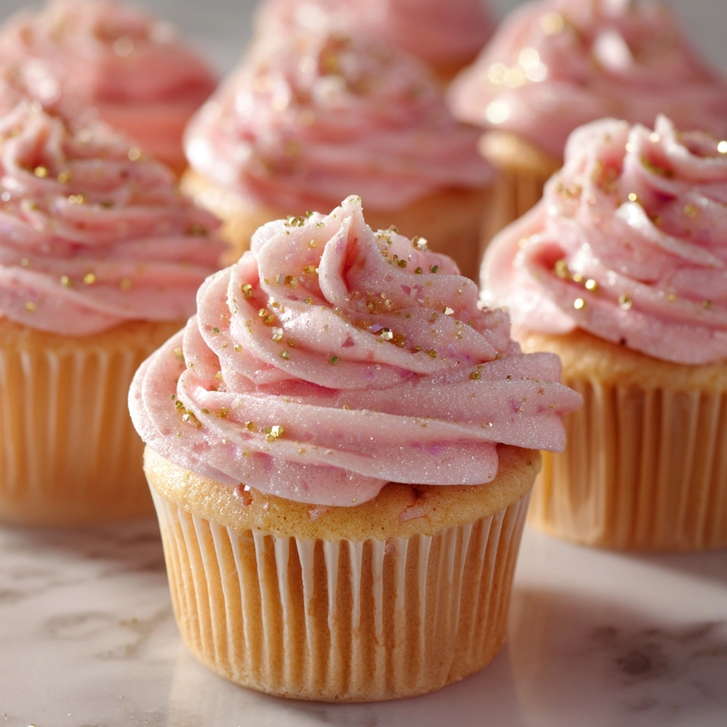 Pink Champagne Cupcakes