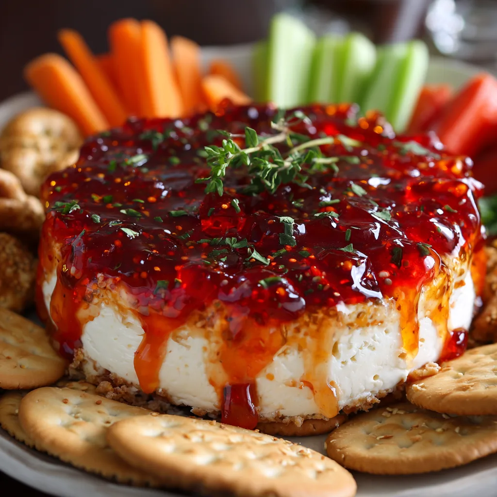 Quick Pepper Jelly Cream Cheese Appetizer Dip and Bites