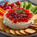 Quick Pepper Jelly Cream Cheese Appetizer Dip and Bites