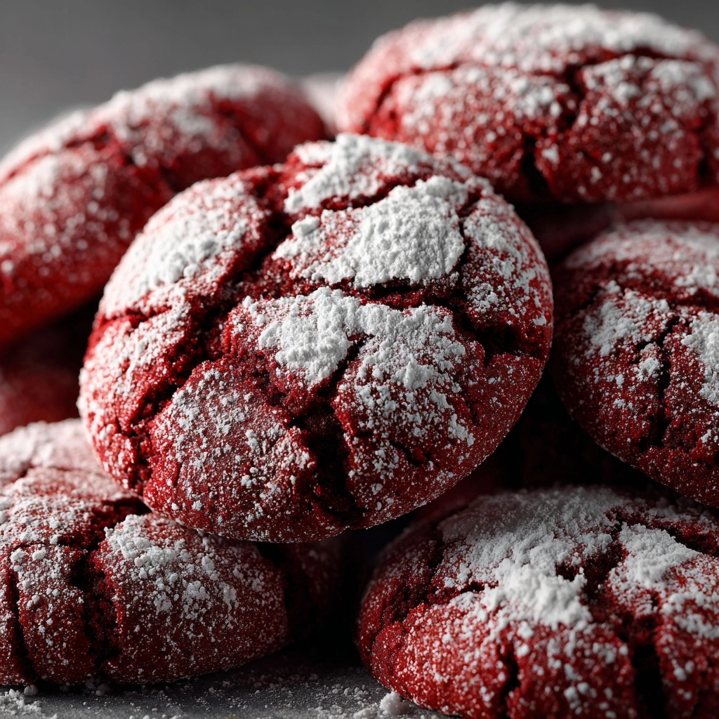 Red Velvet Crinkle Cookies – Festive and Fudgy