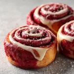 Red Velvet Valentines Cinnamon Rools