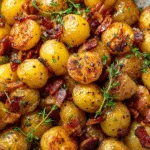 Roasted Potatoes Recipe with Honey and Bacon