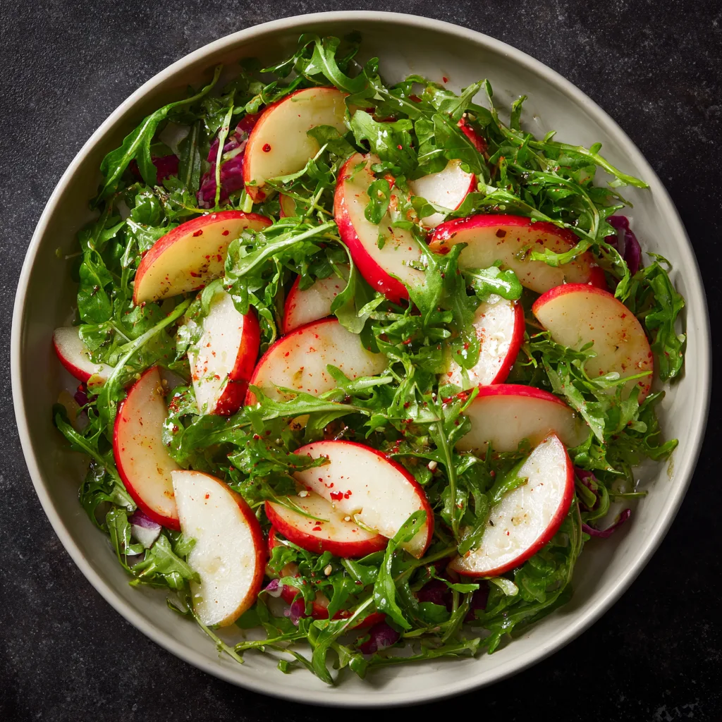 Simple Apple Arugula Salad Recipe | Lemons & Zest