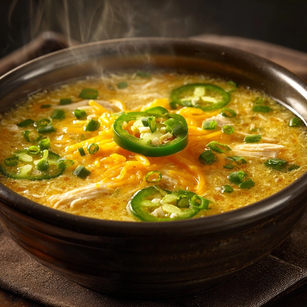 Spicy Jalapeño Popper Chicken Soup