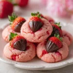 Strawberry Kiss Cookies Recipe - Emma's Cake Studio