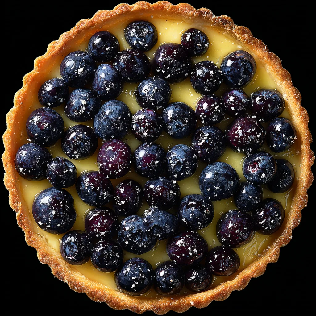 Stunning Blueberry Lemon Tart