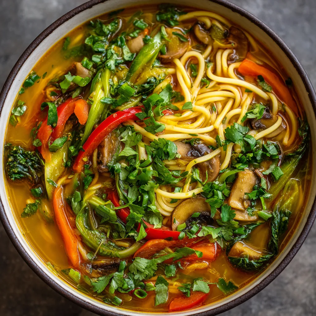 Thai Vegetable Noodle Soup