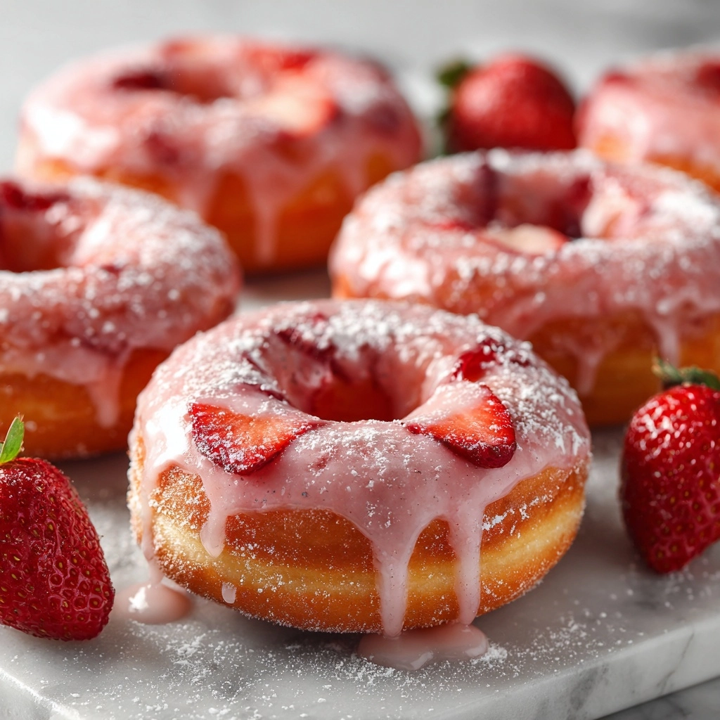 Valentine's Day Donuts, Strawberry Donuts