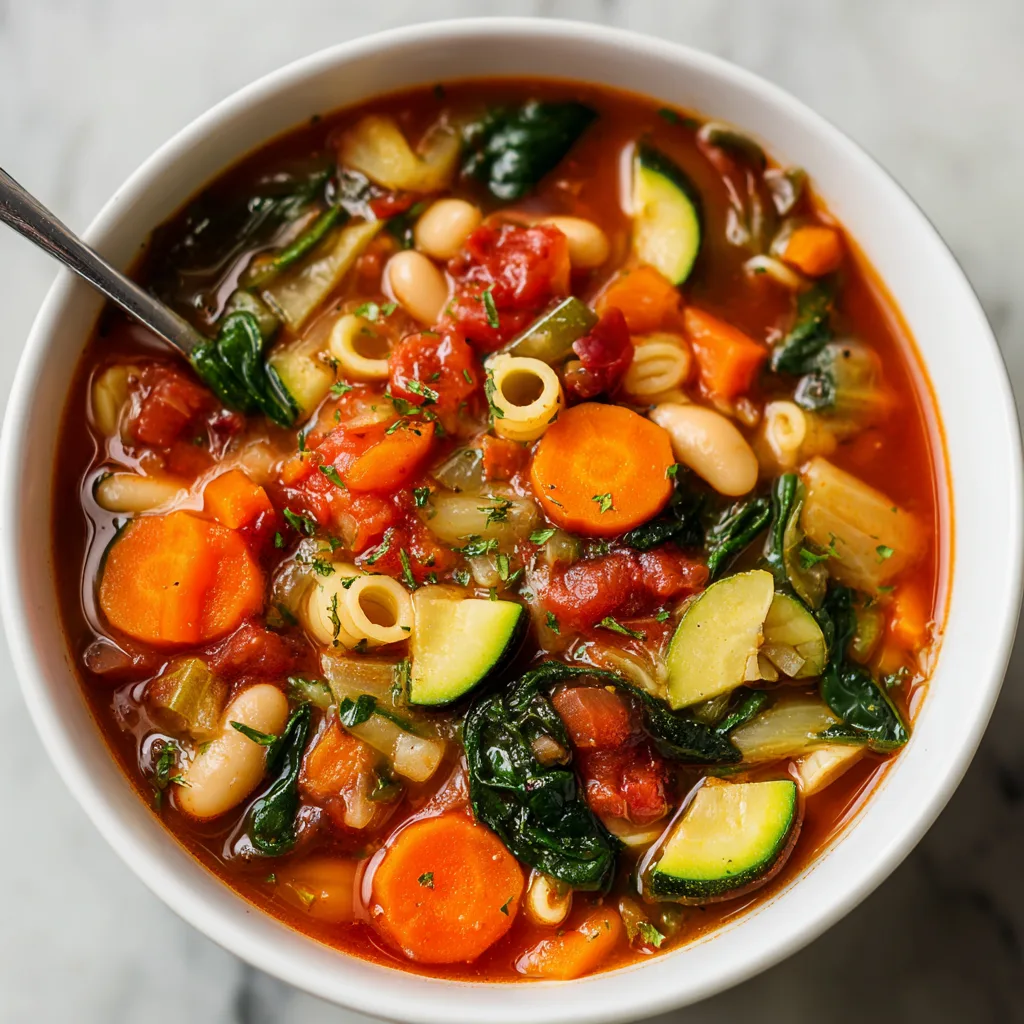 Winter Minestrone Soup (packed with veggies!)